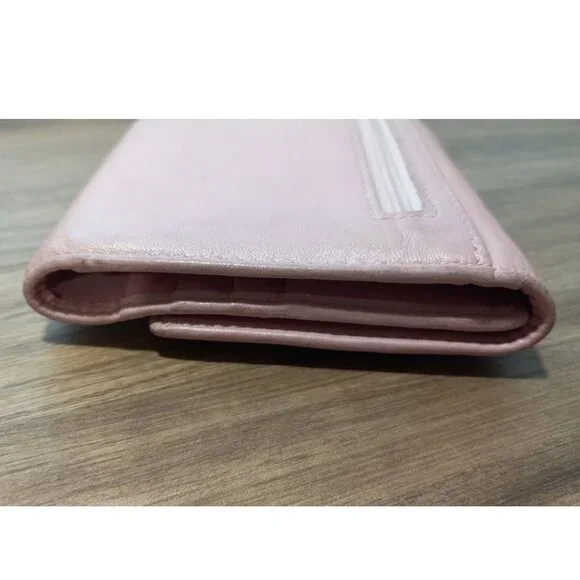👉LAST CHANCE‼️ Vtg. COACH Soho Pleated Pink Leather Wallet - Picture 6 of 16